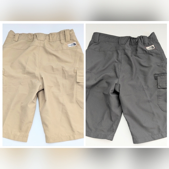 2 Pair of North Face Kids' (Medium/10-12) Nylon Cargo Shorts w/Adjustable Waist - Picture 3 of 8